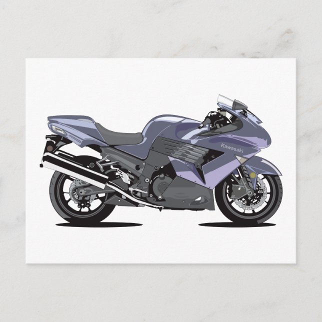 Cartão Postal Kawasaki Ninja (Frente)