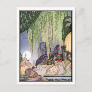 Cartão Postal Kay Nielsen - Em Pó e Crinolina