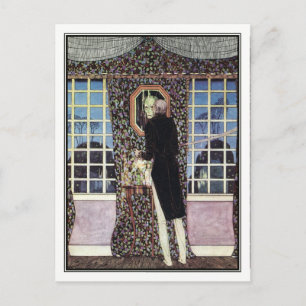 Cartão Postal Kay Nielsen - Em Pó e Crinolina