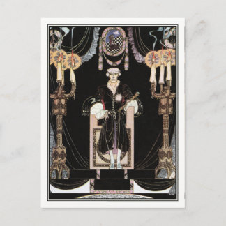 Cartão Postal Kay Nielsen - Em Pó e Crinolina