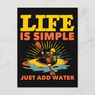 Cartão Postal Kayaking Hobby Kayak Life