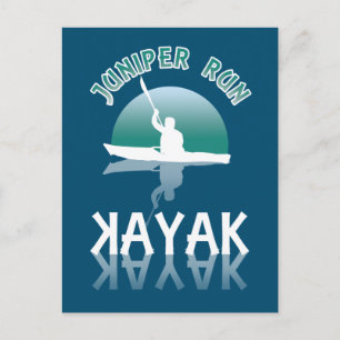 Cartão Postal Kayaking Juniper Run - Kayak