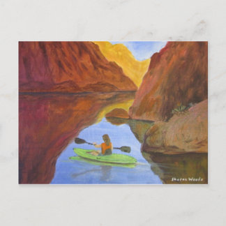 Cartão Postal Kayaking no lago Powell