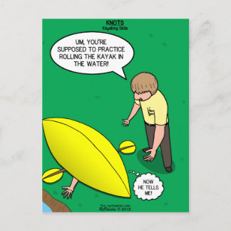 Cartão Postal Kayaking Skills