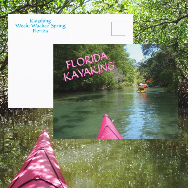 Cartão Postal Kayaking Weeki Wachee Primavera da Flórida (Criador carregado)