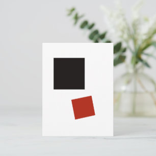 Cartão Postal Kazimir Malevich Quadrado Preto Quadrado Vermelho
