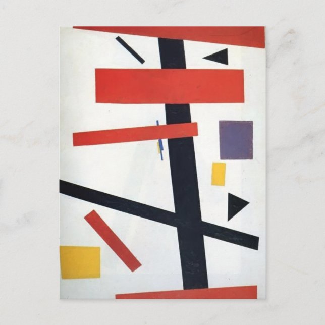 Cartão Postal Kazimir Malevich - Suprematismo (Frente)
