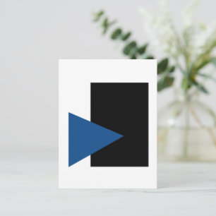 Cartão Postal Kazimir Malevich Triângulo Azul E Retângulo Preto
