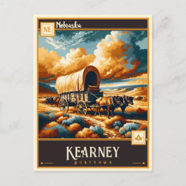 Cartão Postal Kearney, Nebraska | Vintage