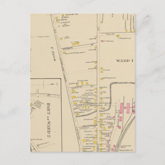 Cartão Postal Keene, Ward 12 (Frente)