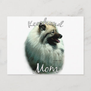 Cartão Postal Keeshond Mãe 2