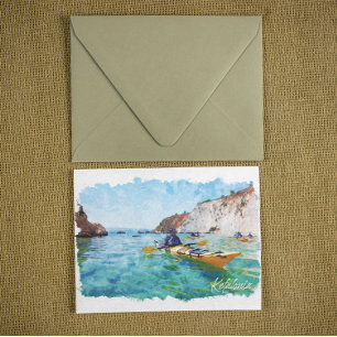 Cartão Postal Kefalonia Grécia Vista Costeira