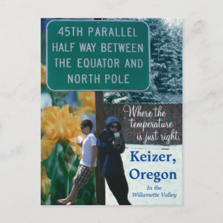 Cartão Postal Keizer Oregon Iris Capital 45º Paralelo