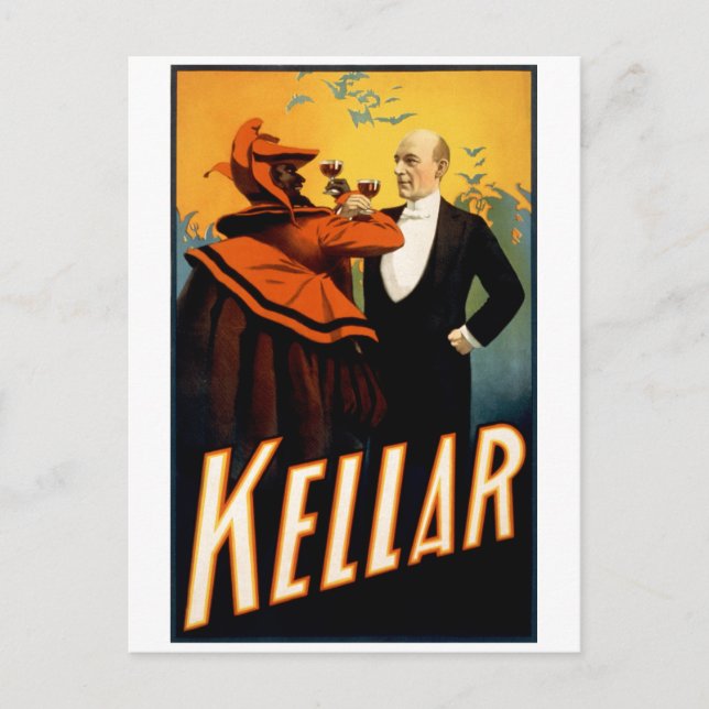 Cartão Postal Kellar - Bebe com o Diabo (Frente)