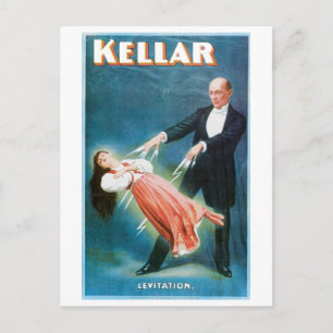 Cartão Postal Kellar ~ Mágico de Levitação Atração Mágica Vintag
