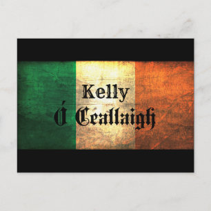 Cartão Postal Kelly Irish Flag
