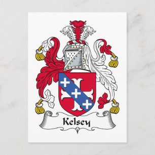 Cartão Postal Kelsey Family Crest