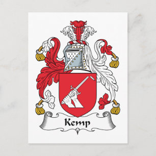 Cartão Postal Kemp Family Crest
