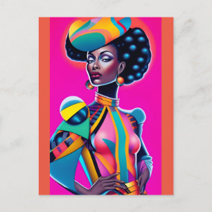 Cartão Postal Ken Gage Art, em exposição internacional