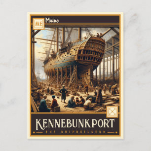 Cartão Postal Kennebunkport, Maine   Vintage