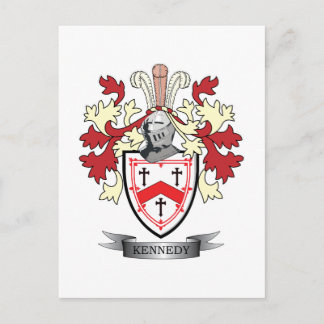 Cartão Postal Kennedy Family Crest Casaco de Armas