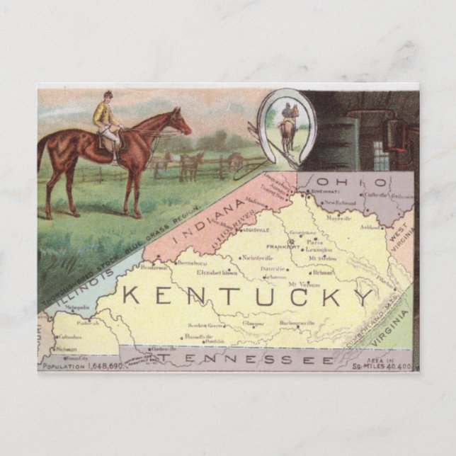 Cartão Postal Kentucky Antigo (Frente)