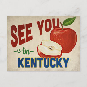 Cartão Postal Kentucky Apple - Viagens vintage