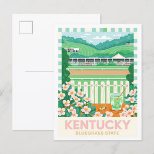 Cartão Postal Kentucky Bluegrass State USA Summer Viagem