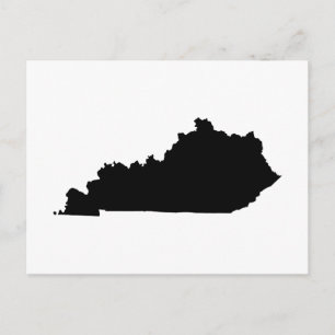 Cartão Postal Kentucky em preto e branco
