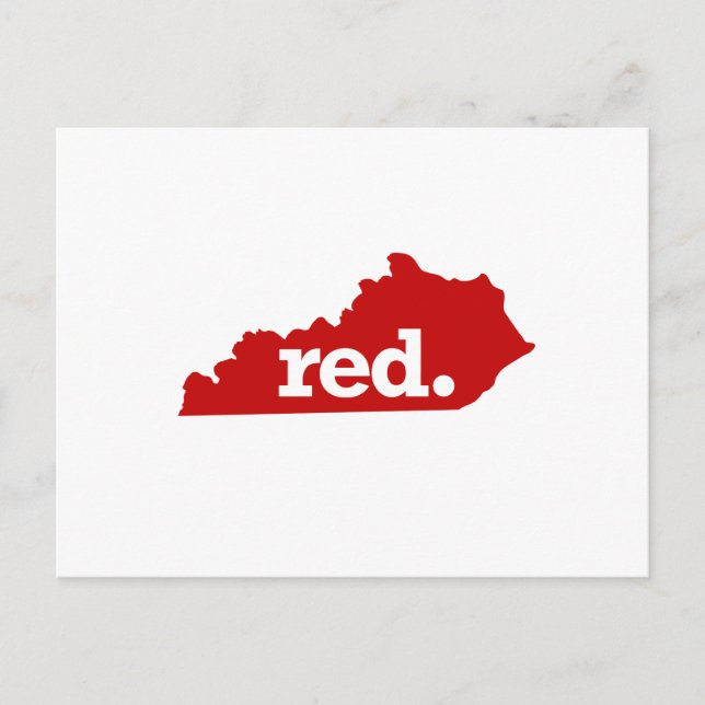 CARTÃO POSTAL KENTUCKY ESTADO VERMELHO (Frente)