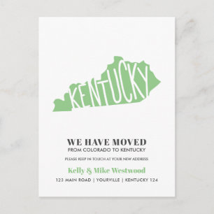 Cartão Postal KENTUCKY Mudamos novo endereço Novo    HomePostca