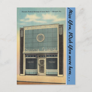 Cartão Postal Kentucky, Savings & Loan, Newport