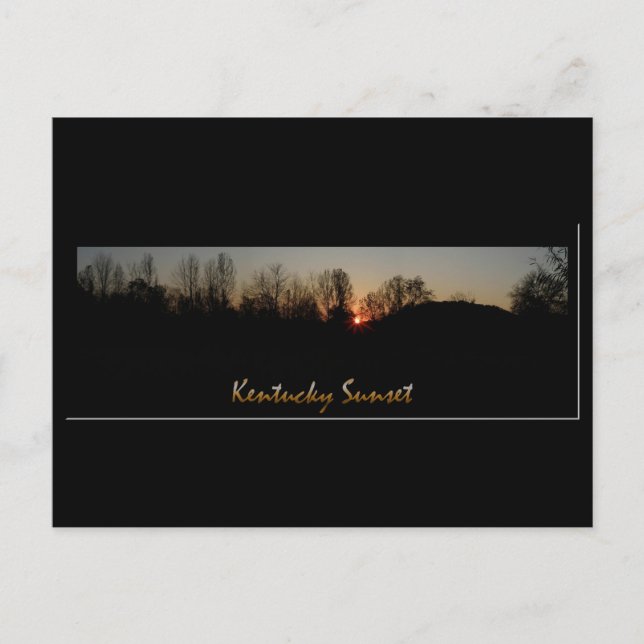 Cartão Postal Kentucky Sunset (Frente)