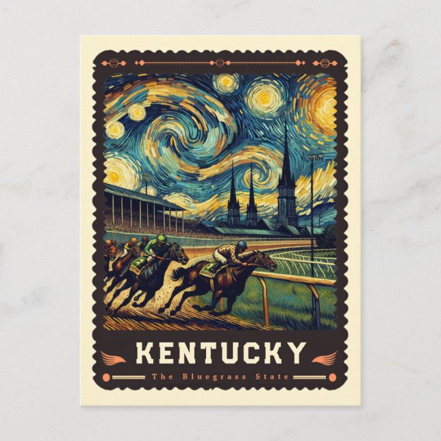 Cartão Postal Kentucky | Vincent Van Gogh inspirado (Frente)