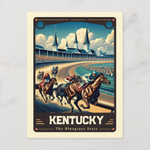 Cartão Postal Kentucky   Vintage espirituosa patriótica
