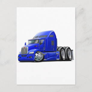 Cartão Postal Kenworth 660 Blue Truck