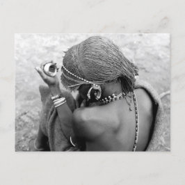 Cartão Postal Kenya Maasai Warrior Moran