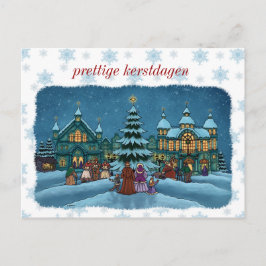 Cartão Postal kerst stad postkaart encontrou sneeuwrand nl