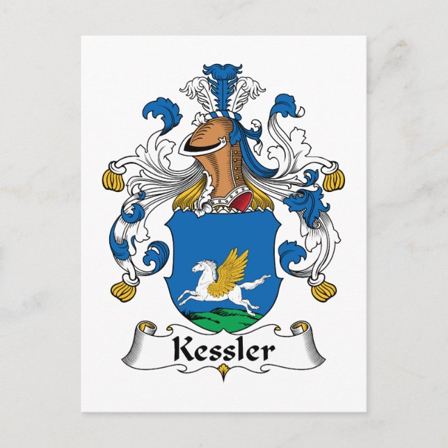 Cartão Postal Kessler Family Crest (Frente)