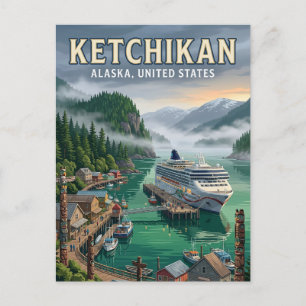 Cartão Postal Ketchikan, Alasca Alasca