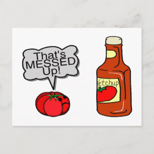 Cartão Postal Ketchup Mensado
