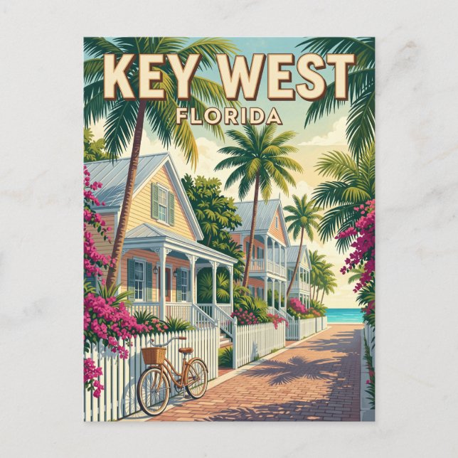 Cartão Postal Key West Flórida (Frente)