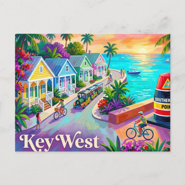 Cartão Postal Key West Flórida (Frente)