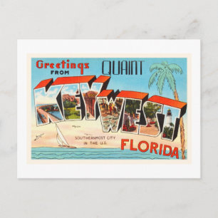 Cartão Postal Key West Florida FL Old Viagens vintage Souvenir