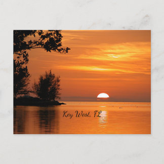 Cartão Postal Key West, pôr do sol na Flórida,