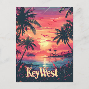 Cartão Postal Key West Serenity: Sunset Tropical