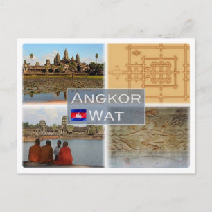 Cartão Postal KH Camboja - Angkor Wat -