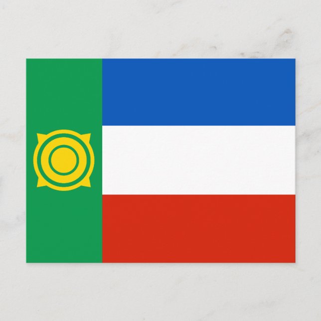 Cartão Postal Khakassia Flag (Frente)