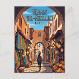 Cartão Postal Khan el-Khalili Egito