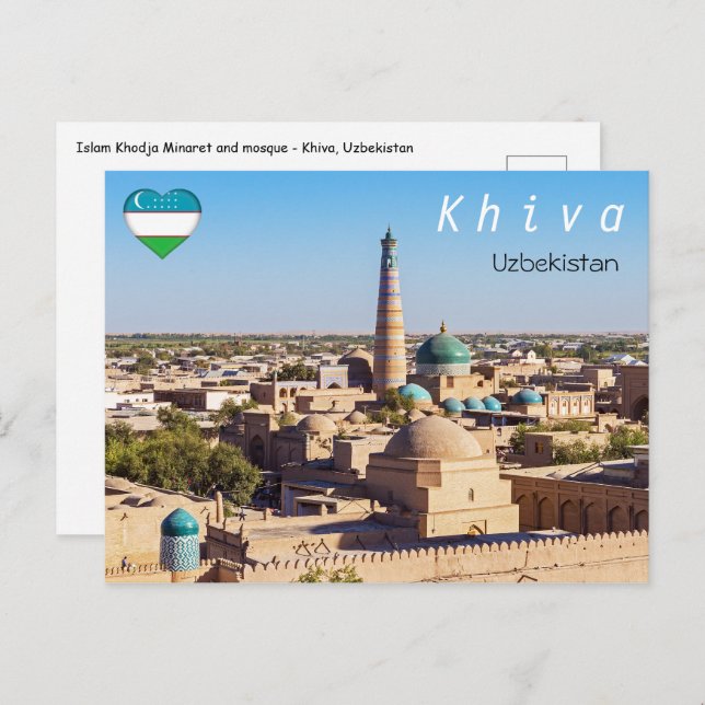 Cartão Postal Khiva - Usbequistão (Frente/Verso)